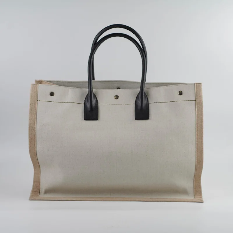 Saint Laurent Rive Gauche Tote Cream