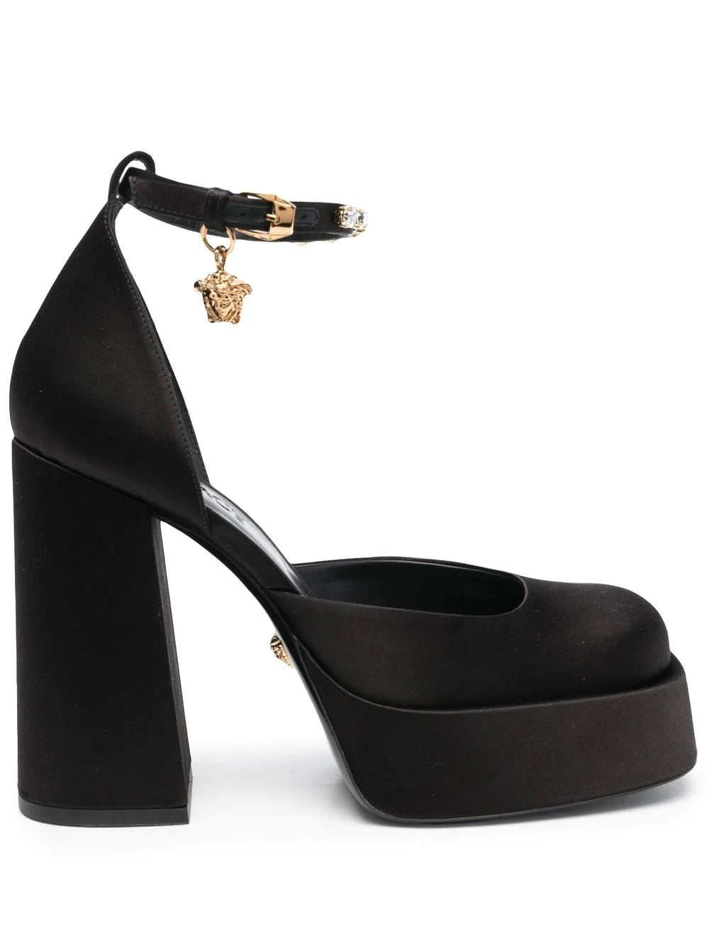 Versace Black Medusa Aevitas 155mm Platform Pumps