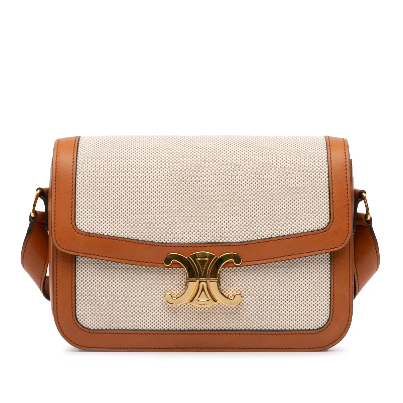 Celine Canvas Classique Triomphe Crossbody (SHG-2Xuunr)