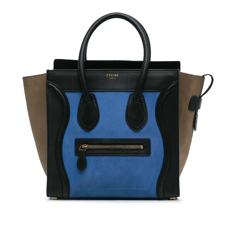 Celine Micro Tricolor Luggage Tote (SHG-oH1S4a)