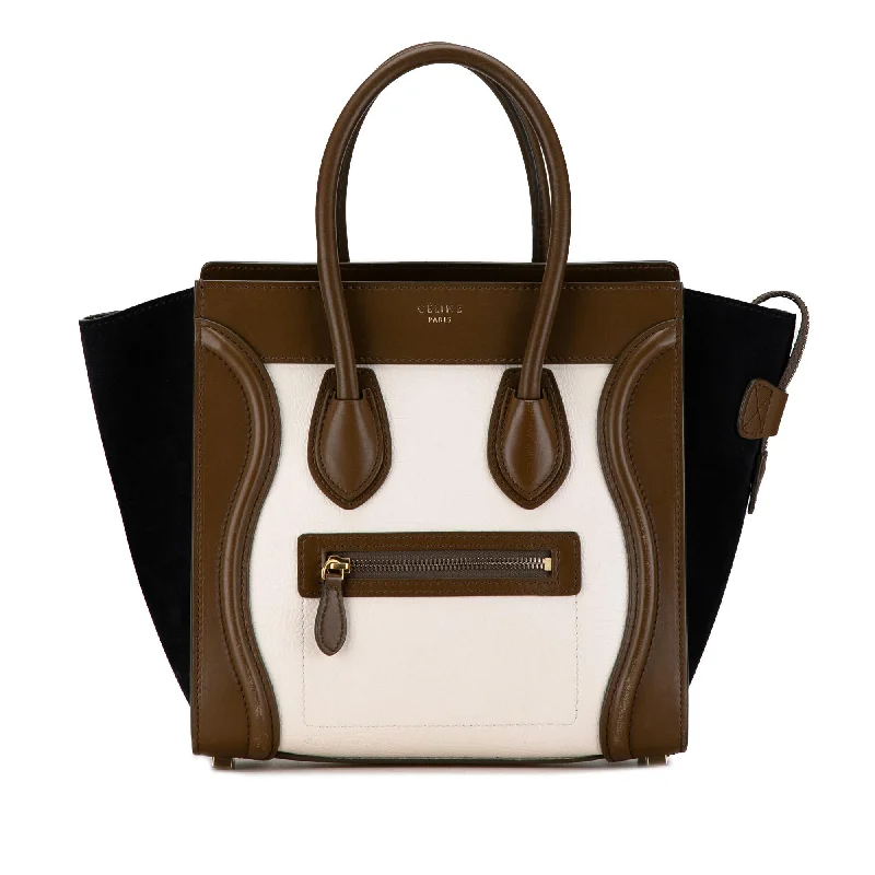 Celine Micro Tricolor Luggage Tote (SHG-SCLYeT)