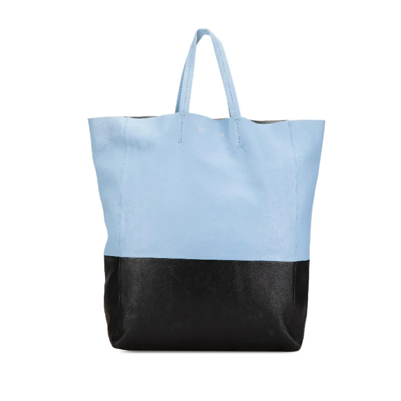 Celine Bicolor Leather Vertical Cabas Tote (SHG-1nEuxT)