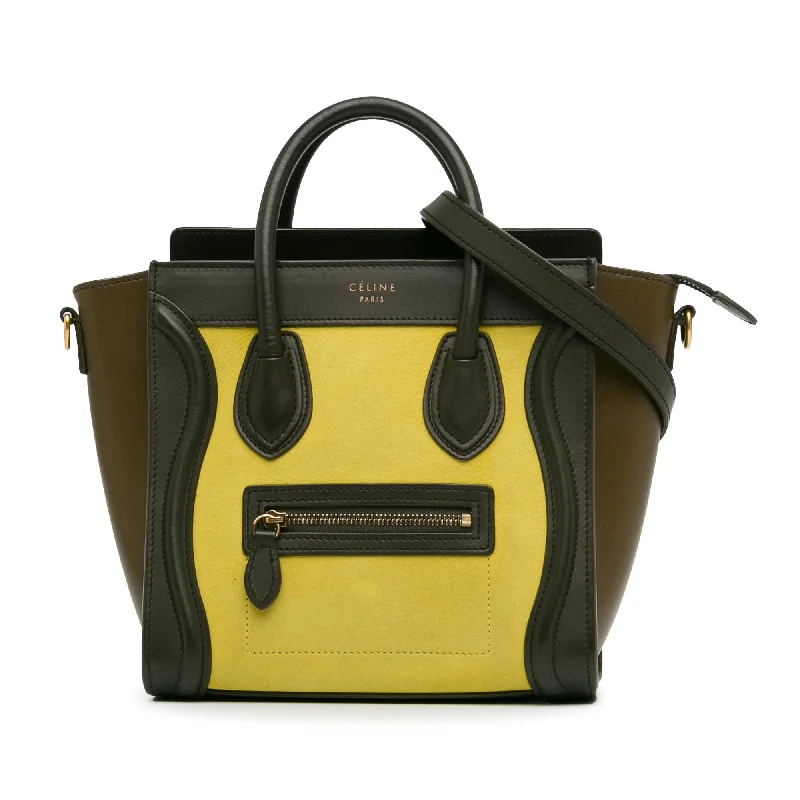 Celine Nano Tricolor Luggage Tote (SHG-g5iXFE)