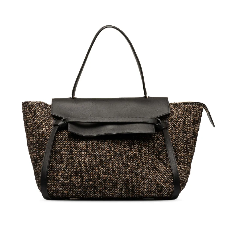 Celine Mini Tweed Belt Satchel (SHG-nqOhdh)