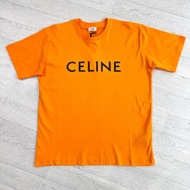 Orange Logo Print