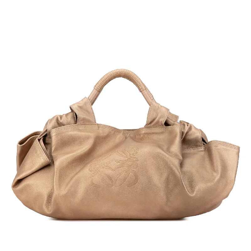 Gold LOEWE Nappa Aire Handbag