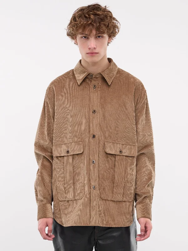 Corduroy Overshirt (H526Y02WA2-3649-LIGHT-CARAMEL)