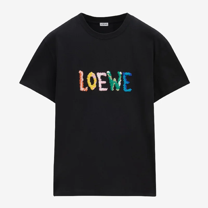 Loewe Embroiderd Logo T-Shirt