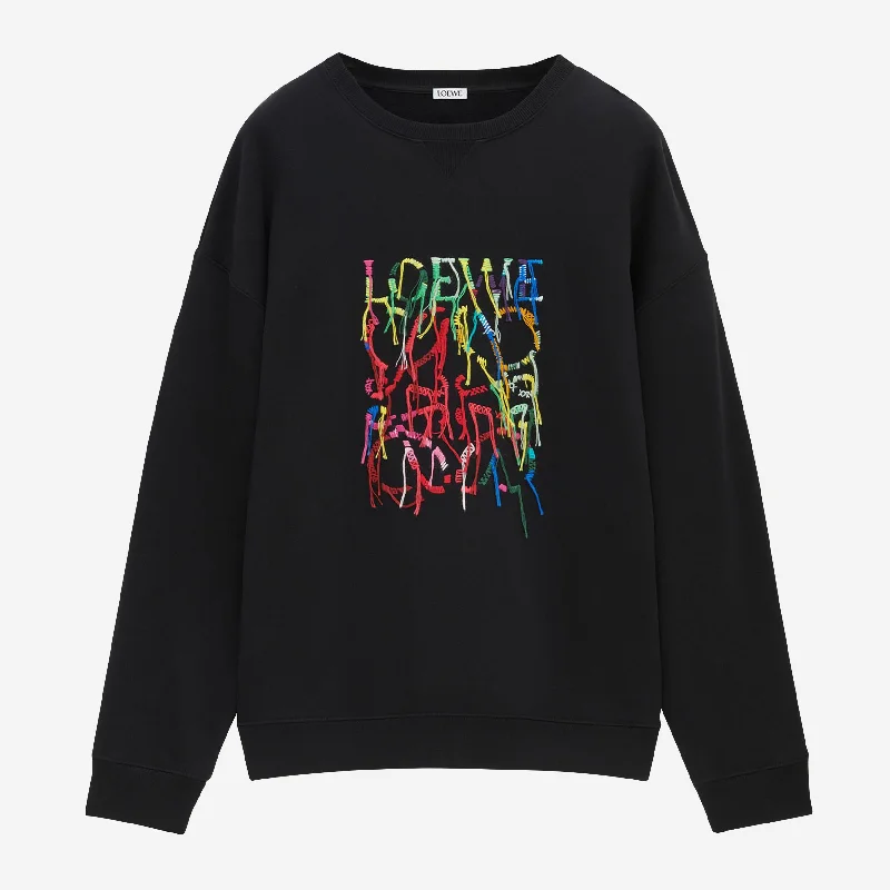 Loewe Embroidered Anagram Logo Sweatshirt