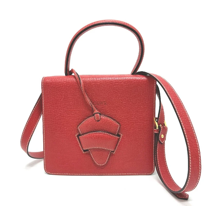 Loewe 2WAY Shoulder Hand Bag Red