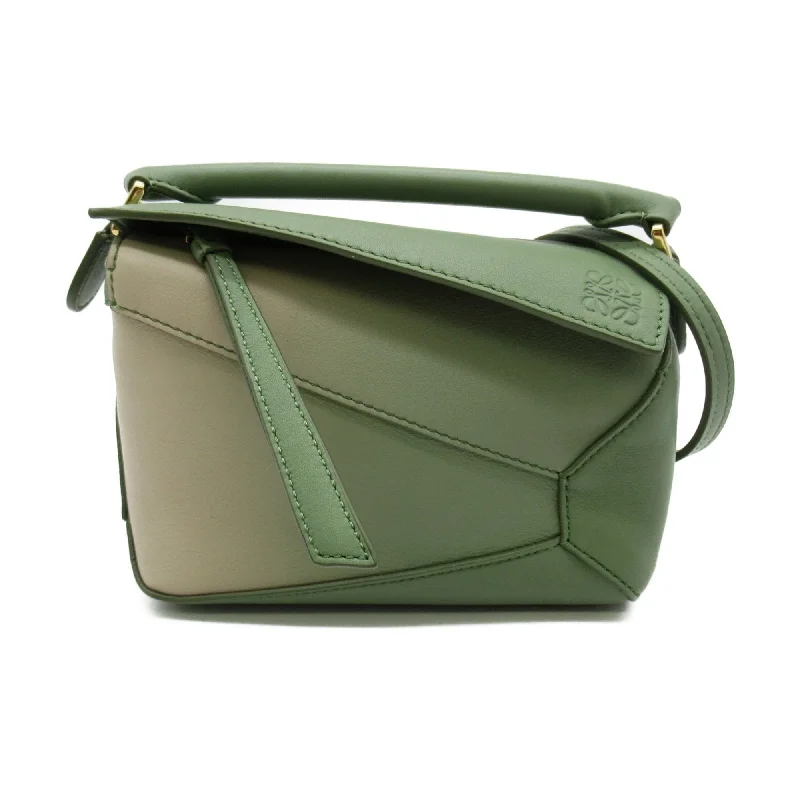 LOEWE 2wayShoulder Bag Green leather