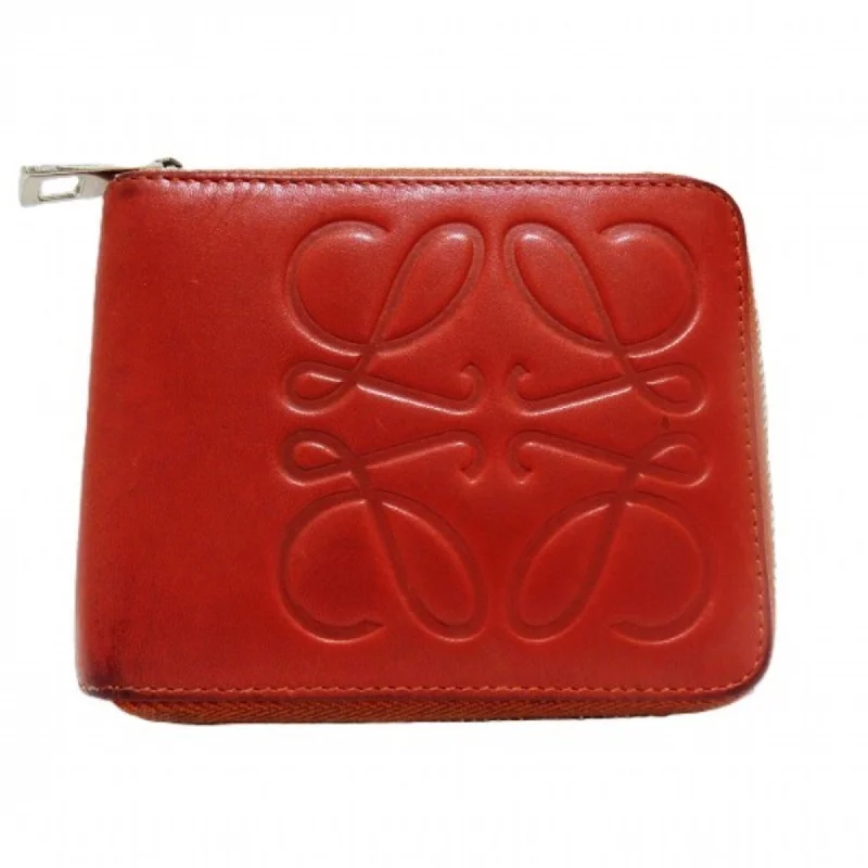 LOEWE Anagram Round Bi-fold Wallet for Men and Women