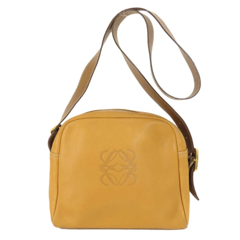 Loewe Anagram Shoulder Bag Leather Women's