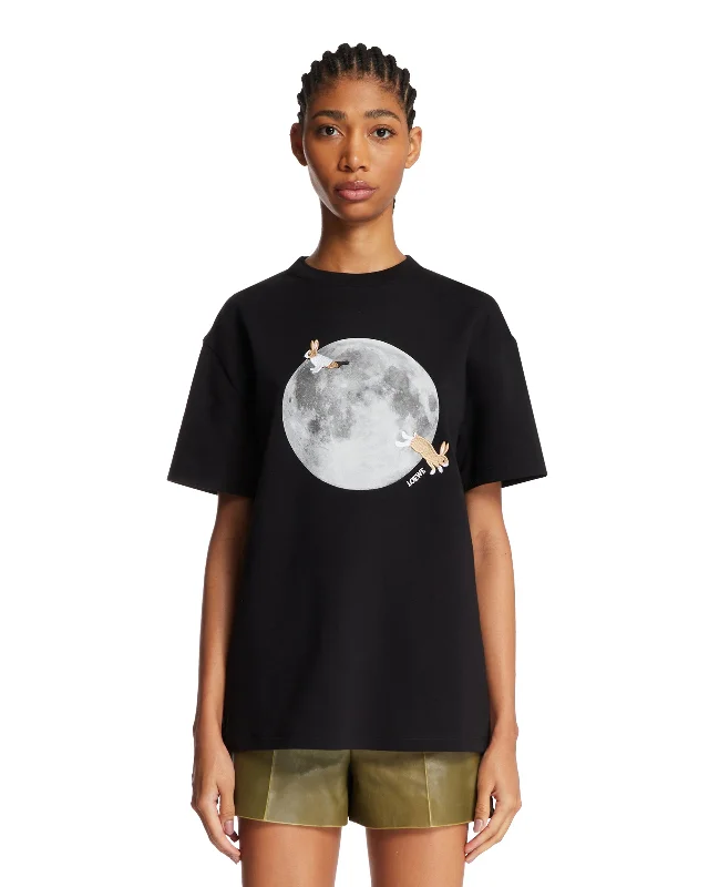 Black Luna T-Shirt by Suna Fujita