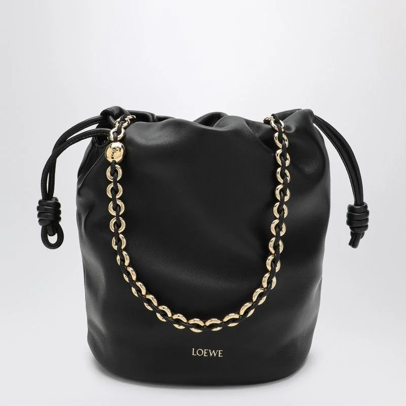 LOEWE Flamenco Mini Bucket Handbag in Luxurious Leather