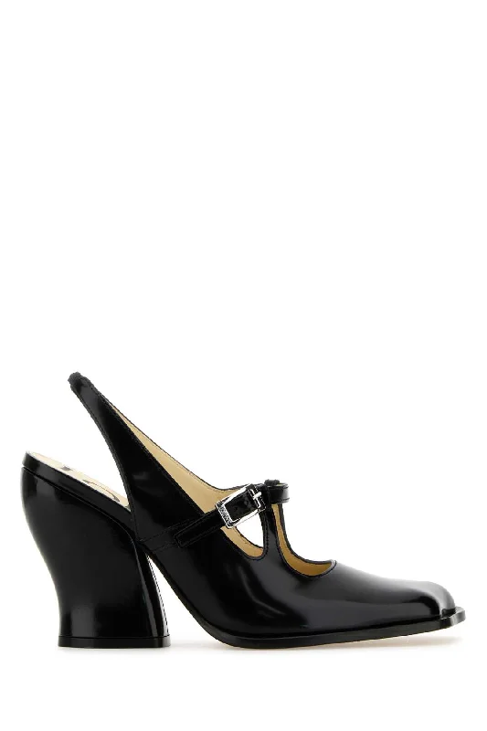 LOEWE Elegant Leather Onda Pumps with 9 cm Heel