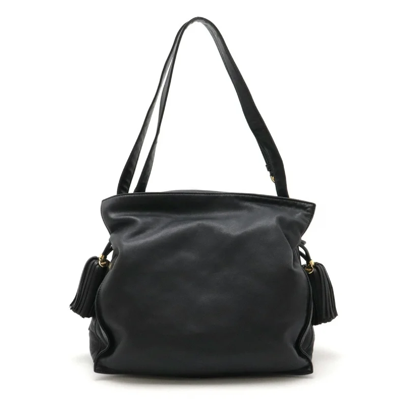 LOEWE Flamenco 30 shoulder bag in nappa leather, black