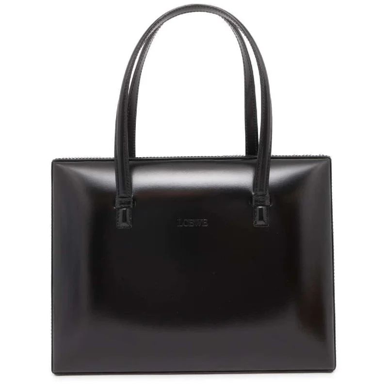 LOEWE handbag leather bag black