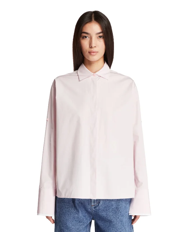 Pink Layered Cotton Shirt