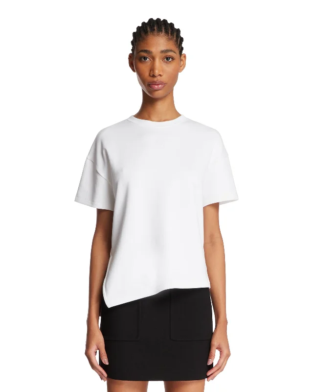 White Asymmetric T-Shirt